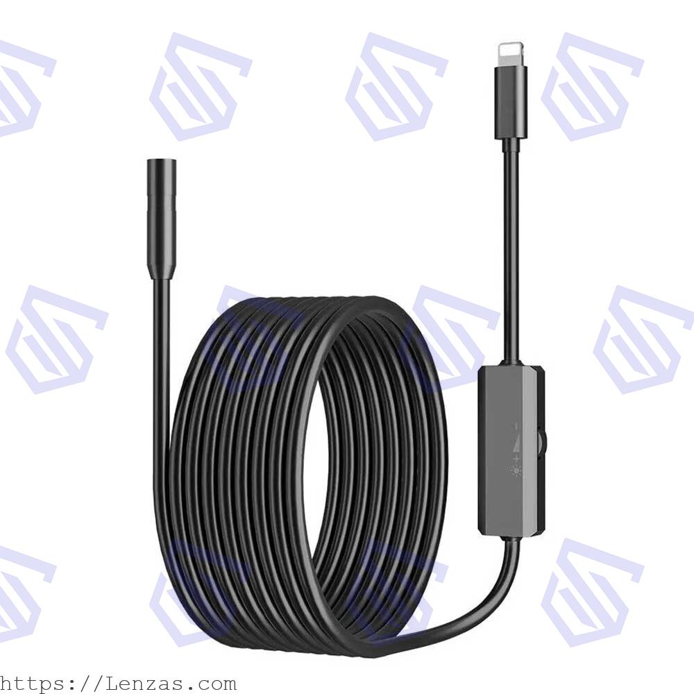 iOS-endoscope-camera-5m دوربین آندوسکوپی 5متری iOS مدل AN112-5 - تصویر 1
