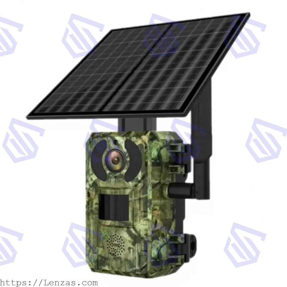 4g-solar-trailcam-motion-left دوربین جنگلی سولار (تریل کم خورشیدی) سیمکارتی 4MP - تصویر 1