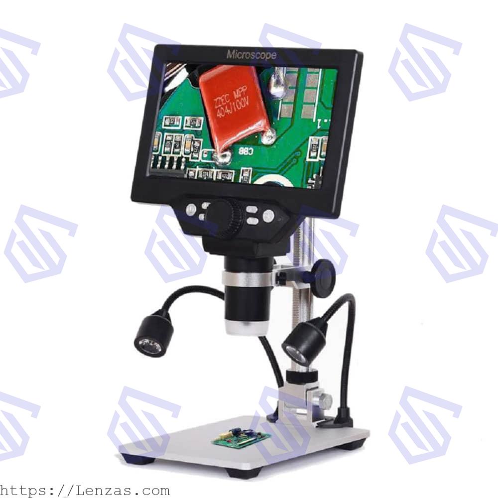 portable-digital-lcd-microscope-g1200-main میکروسکوپ دیجیتال مانیتور دار مدل G1200 - تصویر 1