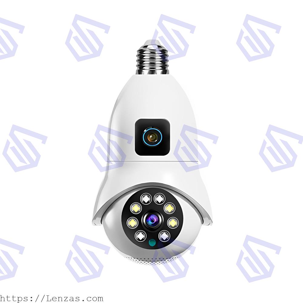 SQ005-wifi-ip-bulb-main دوربین لامپی وای فای مدل SQ005 کیفیت 2 مگاپیکسل - تصویر 1